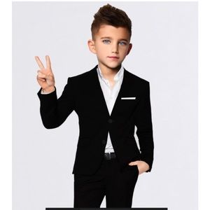 Brand New Boys 3 piece Suit in Black
